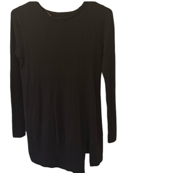 Apt 9 black ribbed tunic top - Picture 1 of 10